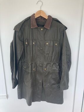 J. Crew waxed cotton field coat